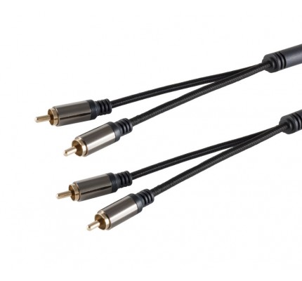 Black Connect PHC Cinch Slim 2,50 mt RCA Ses Kablosu